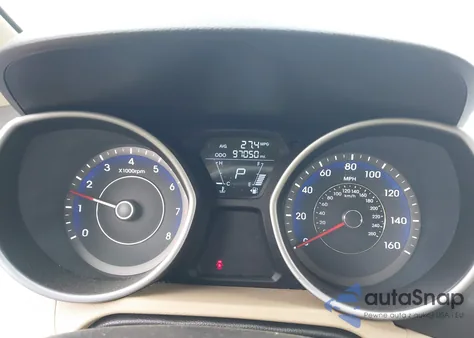 2012 Hyundai Elantra Limited (Ulsan Plant) из США, поврежденный, VIN KMHDH4AE2CU195023